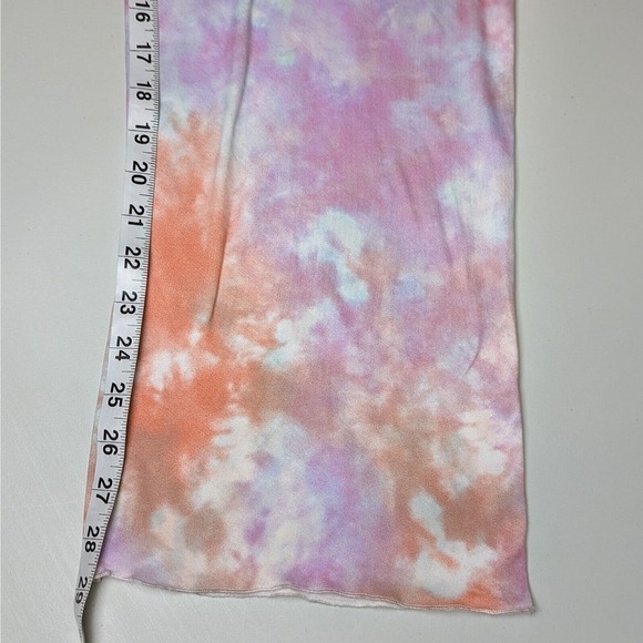 NWOT Wildfox Intimate Tie Dye Pants L Sherbet Lounge Boho Hippie Vacation Bottom - Picture 5 of 8